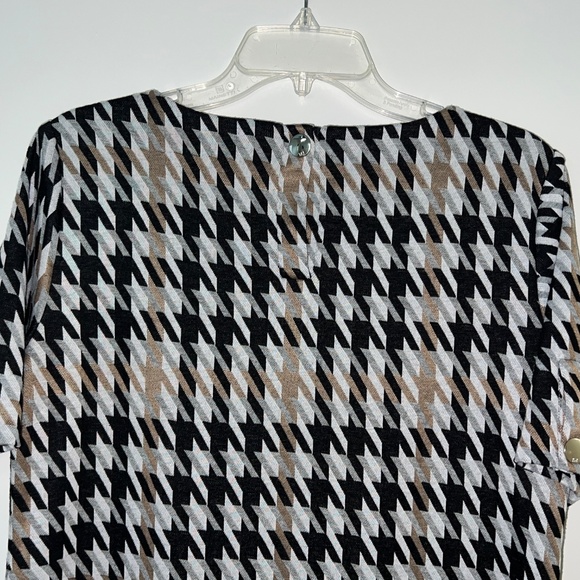 Tommy Hilfiger Houndstooth-Print A-Line Dress Size 12 - Picture 4 of 7